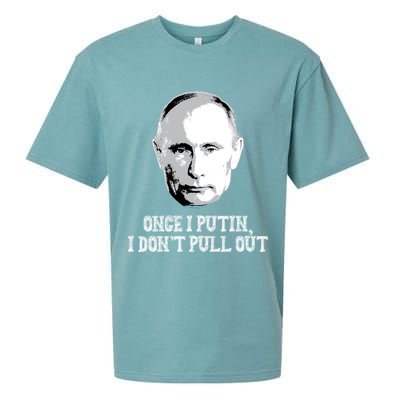 Once I Putin I Don't Pull Out Funny Russia Sueded Cloud Jersey T-Shirt
