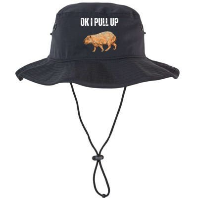 Ok I Pull Up Capybara Shirt Funny Capybara Meme Ok I Pull Up Bucket Hat