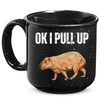 Ok I Pull Up Capybara Shirt Funny Capybara Meme Ok I Pull Up 15oz Campfire Ceramic Mug