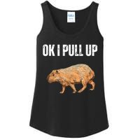 Ok I Pull Up Capybara Shirt Funny Capybara Meme Ok I Pull Up Ladies Essential Tank