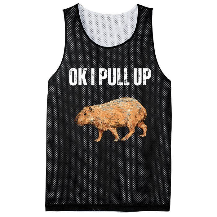 Ok I Pull Up Capybara Shirt Funny Capybara Meme Ok I Pull Up Mesh Reversible Basketball Jersey Tank