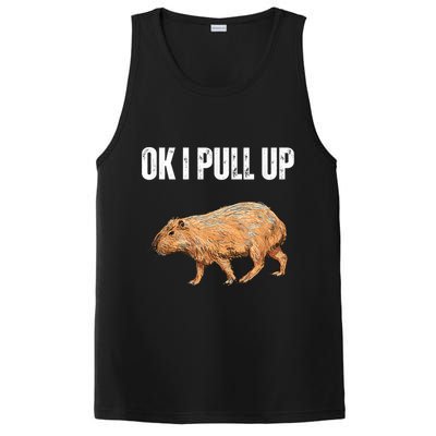 Ok I Pull Up Capybara Shirt Funny Capybara Meme Ok I Pull Up PosiCharge Competitor Tank