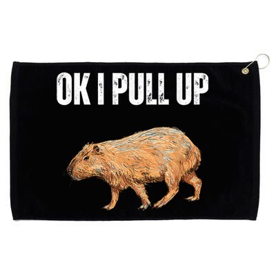 Ok I Pull Up Capybara Shirt Funny Capybara Meme Ok I Pull Up Grommeted Golf Towel