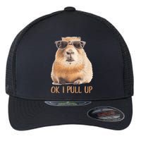 Ok I Pull Up Capybara Flexfit Unipanel Trucker Cap