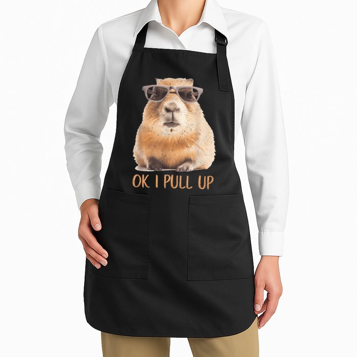 Ok I Pull Up Capybara Apron