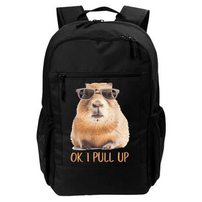 Ok I Pull Up Capybara Backpack