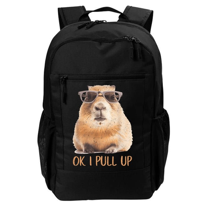 Ok I Pull Up Capybara Backpack