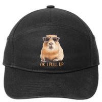 Ok I Pull Up Capybara 7-Panel Snapback Hat