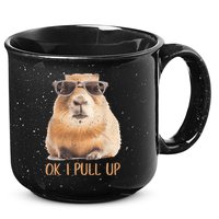 Ok I Pull Up Capybara 15oz Campfire Ceramic Mug