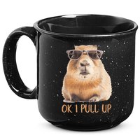 Ok I Pull Up Capybara 15oz Campfire Ceramic Mug
