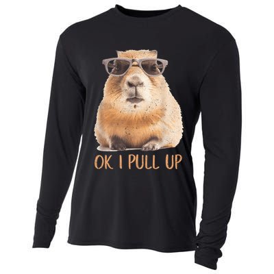 Ok I Pull Up Capybara Cooling Performance Long Sleeve Crew