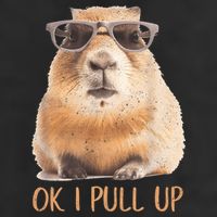 Ok I Pull Up Capybara 25L Jumbo Tote