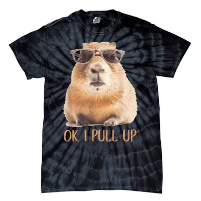 Ok I Pull Up Capybara Tie-Dye T-Shirt