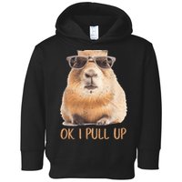 Ok I Pull Up Capybara Toddler Hoodie