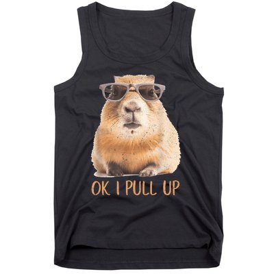 Ok I Pull Up Capybara Tank Top