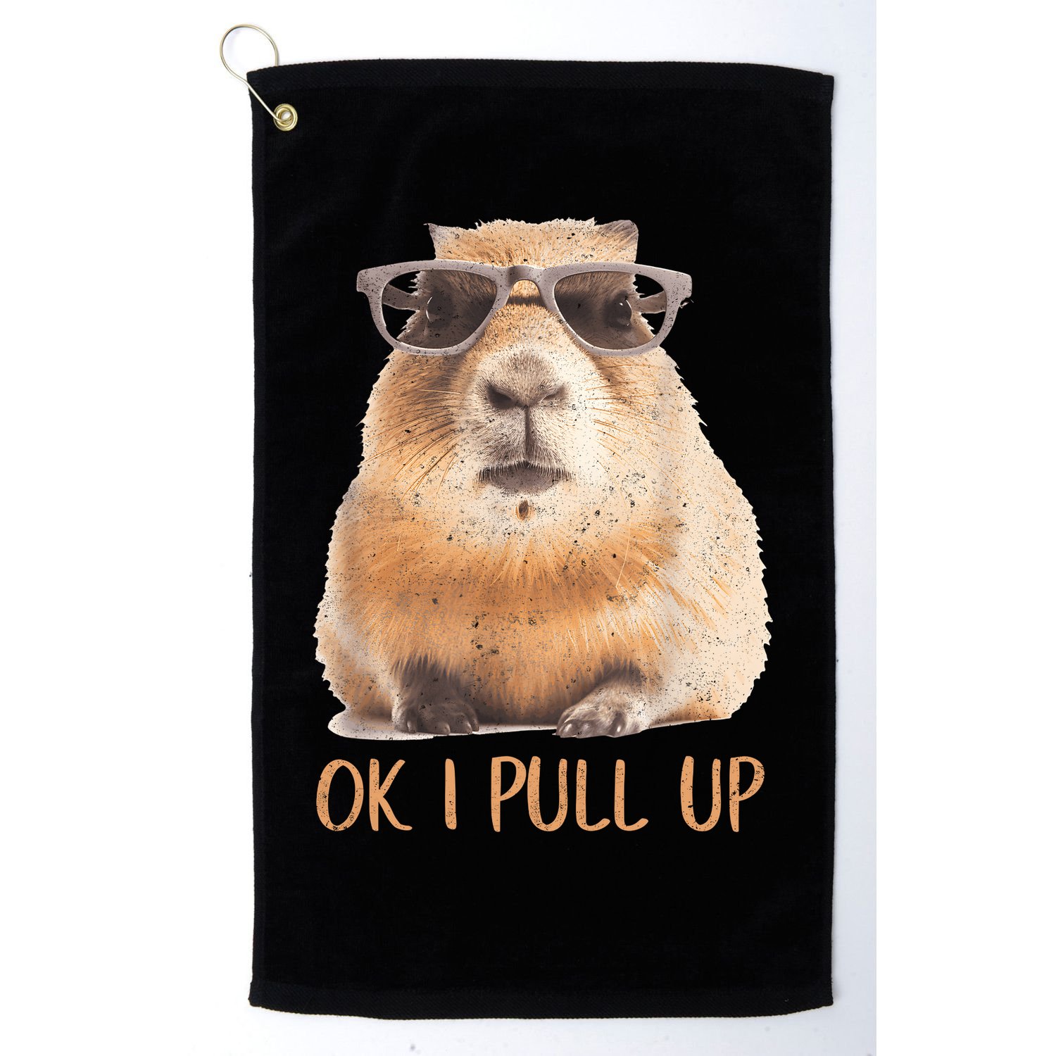 Ok I Pull Up Capybara Golf Towel