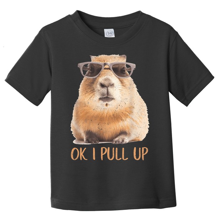 Ok I Pull Up Capybara Toddler T-Shirt