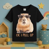 Ok I Pull Up Capybara Toddler T-Shirt