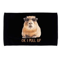 Ok I Pull Up Capybara Microfiber Hand Towel