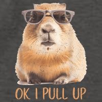 Ok I Pull Up Capybara Vector Backpack