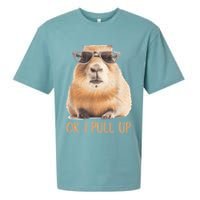 Ok I Pull Up Capybara Sueded Cloud Jersey T-Shirt