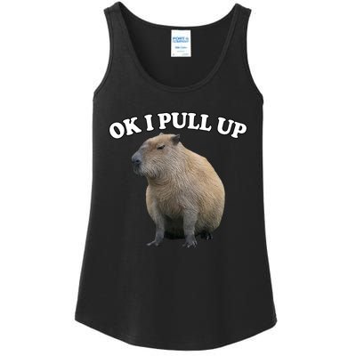 Ok I Pull Up Capybara Ladies Essential Tank