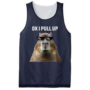 Ok I Pull Up Capybara Mesh Reversible Basketball Jersey Tank