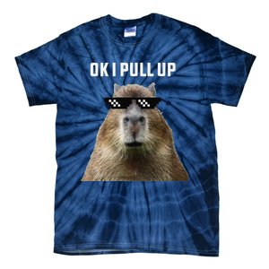 Ok I Pull Up Capybara Tie-Dye T-Shirt