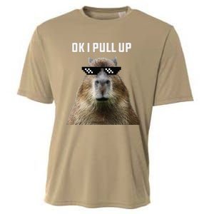 Ok I Pull Up Capybara Cooling Performance Crew T-Shirt