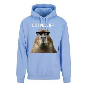 Ok I Pull Up Capybara Unisex Surf Hoodie