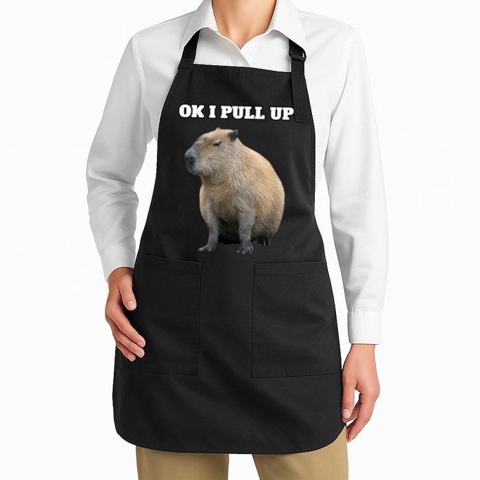 Ok I Pull Up Capybara Apron