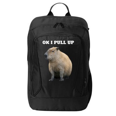 Ok I Pull Up Capybara City Backpack