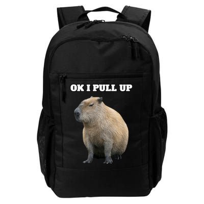 Ok I Pull Up Capybara Backpack