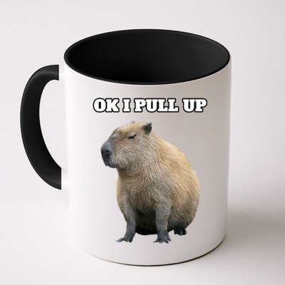 Ok I Pull Up Capybara Mug