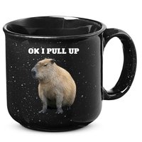 Ok I Pull Up Capybara 15oz Campfire Ceramic Mug