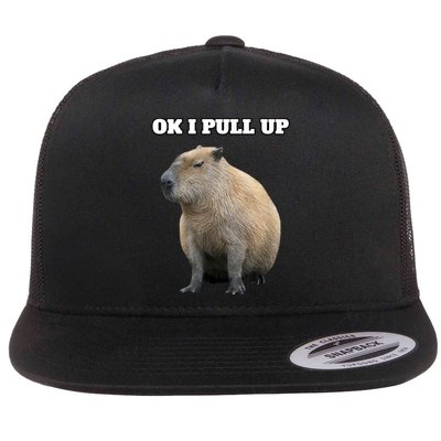 Ok I Pull Up Capybara Flatbill Hat