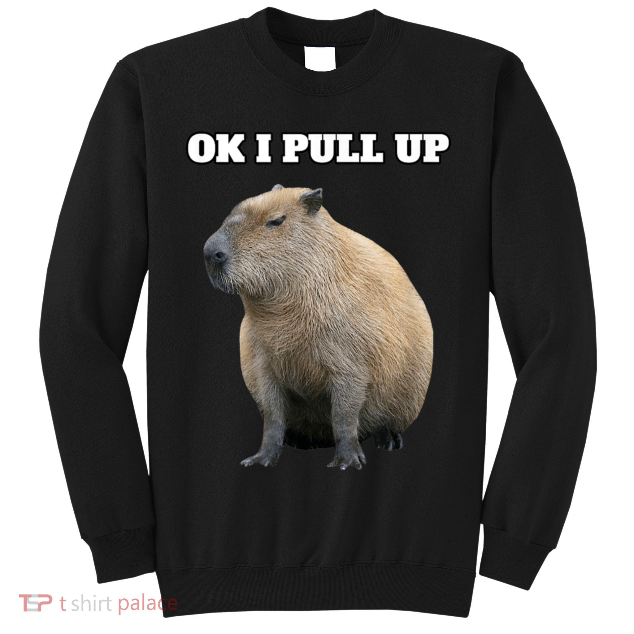 Ok I Pull Up Capybara Tall Sweatshirt