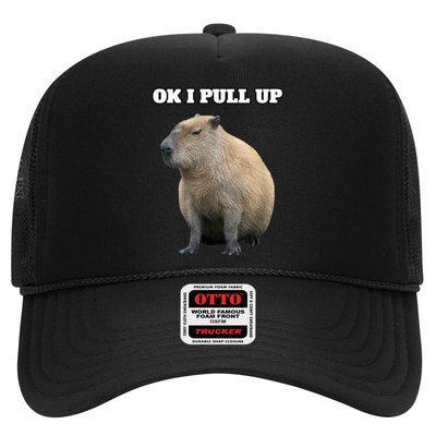 Ok I Pull Up Capybara Trucker Hat