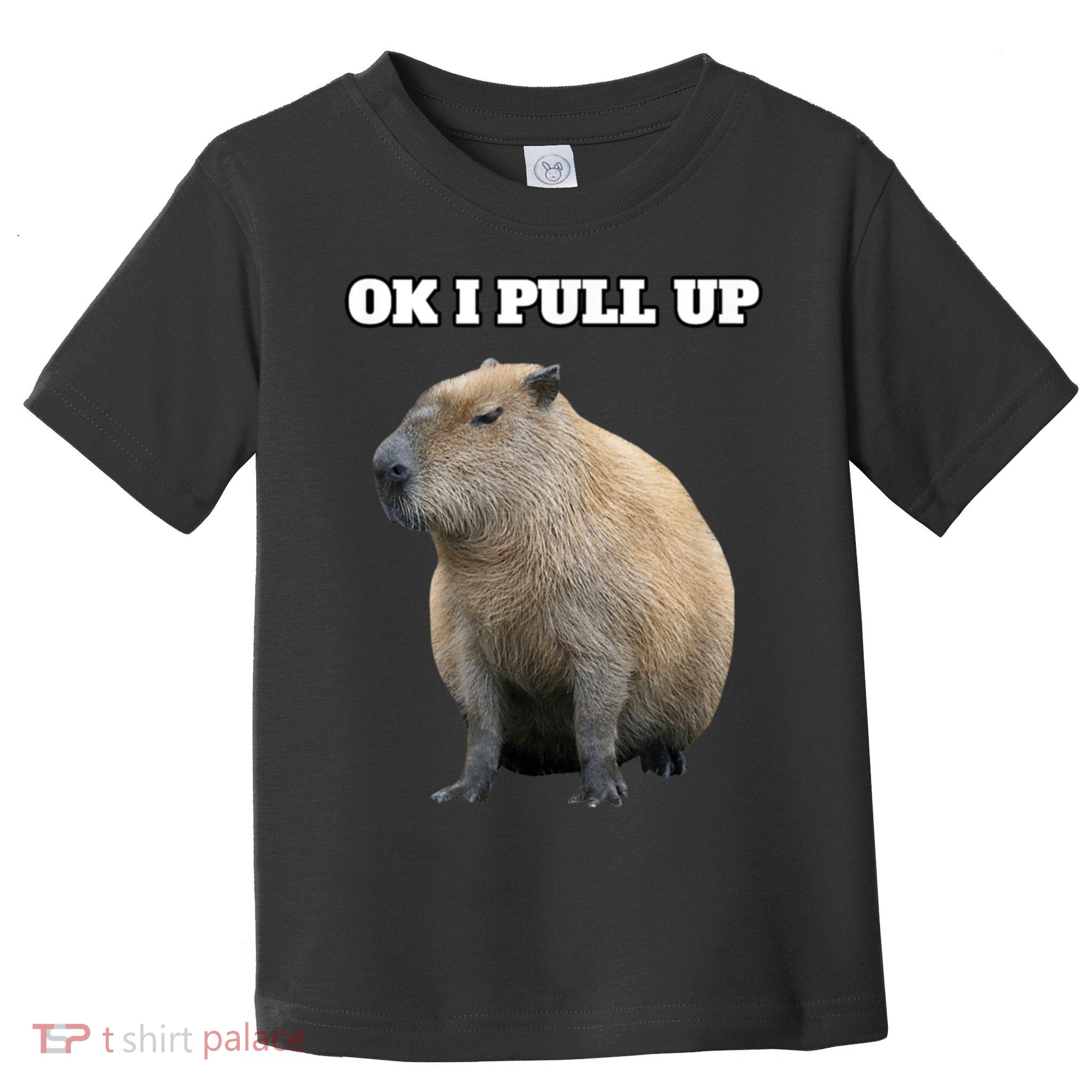 Ok I Pull Up Capybara Toddler T-Shirt