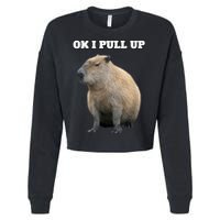 Ok I Pull Up Capybara Cropped Pullover Crew