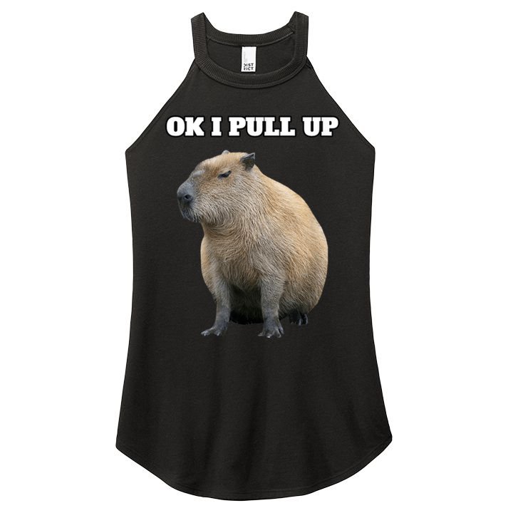 Ok I Pull Up Capybara Women's Perfect Tri Rocker Tank