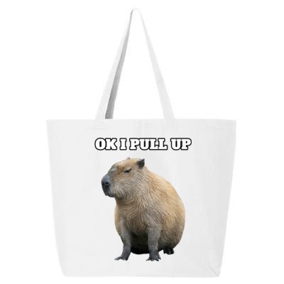 Ok I Pull Up Capybara 25L Jumbo Tote