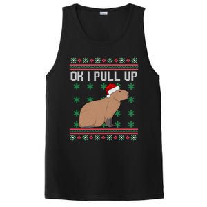 Ok I Pull Up Capybara Ugly Christmas Sweater Internet Meme Gift PosiCharge Competitor Tank