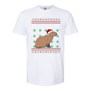 Ok I Pull Up Capybara Ugly Christmas Sweater Internet Meme Gift Softstyle CVC T-Shirt