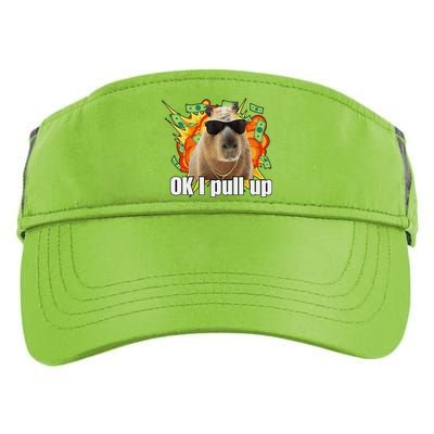 Ok I Pull Up Capybara Funny Meme Adult Drive Performance Visor