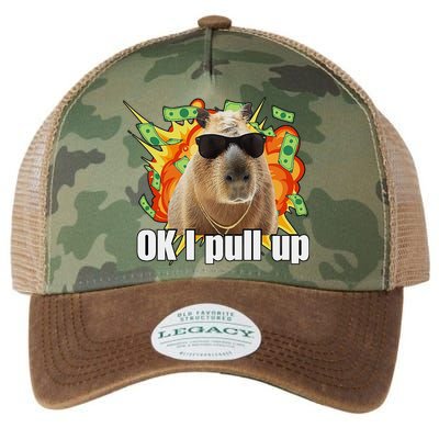 Ok I Pull Up Capybara Funny Meme Legacy Tie Dye Trucker Hat
