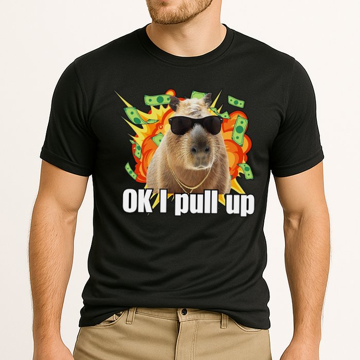 Ok I Pull Up Capybara Funny Meme Performance Shirt