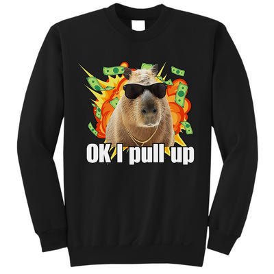 Ok I Pull Up Capybara Funny Meme Sweatshirt