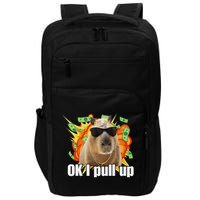 Ok I Pull Up Capybara Funny Meme Impact Tech Backpack