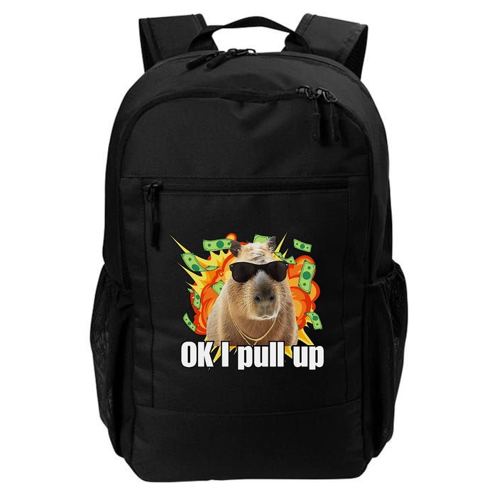 Ok I Pull Up Capybara Funny Meme Backpack